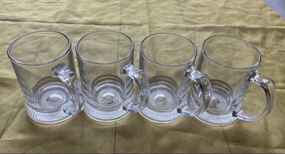 【Cheers!!】 Retro Beer Mugs with Handles, Set of 4